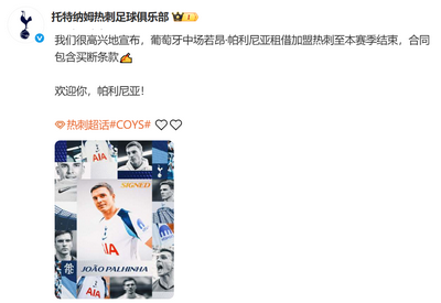 热刺中场补强!租借拜仁中场帕利尼亚 热刺中场补强!租借拜仁中场帕利尼亚