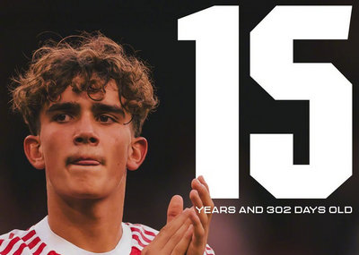 阿森纳新星道曼刷新队史最年轻首发纪录